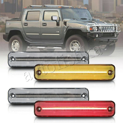 Hummer H2 (02-08) габаритные огни (фонари) на крылья, комплект 4 шт.